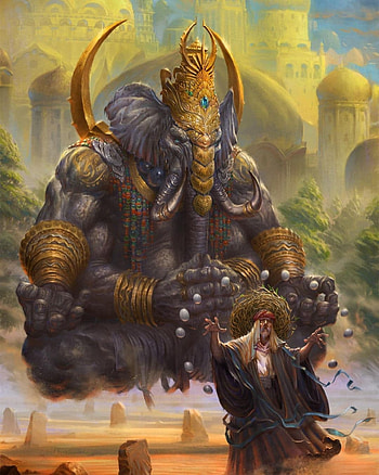 Ganesh, art, fictional character HD phone wallpaper