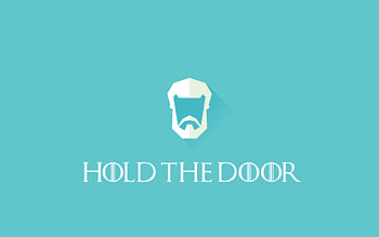 Hold The Door Game Of Thrones, game-of-thrones, tv-shows, minimalism HD wallpaper