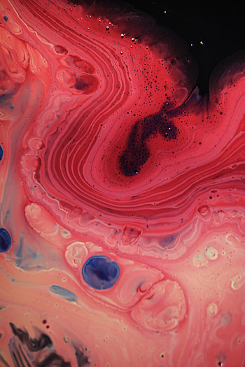 Abstract, Bubbles, Divorces, Liquid, Stains, Spots, Mixing HD phone wallpaper