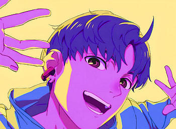 Jin Enjouji in Vibrant Dandadan Anime, Anime, Dandadan, Jin Enjouji HD wallpaper