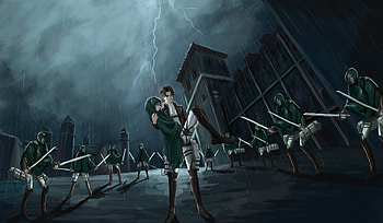 Shingeki No Kyojin Â· Attack on Titan Â· 127 Fav Scouting Legion HD wallpaper