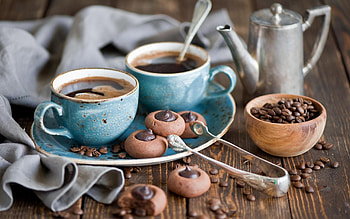 Coffee and chocolate, Tempting combination, Indulgent treat, Decadent flavors HD wallpaper