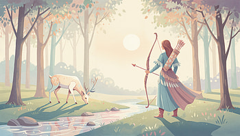 Forest Archer — Hunter, Deer HD wallpaper