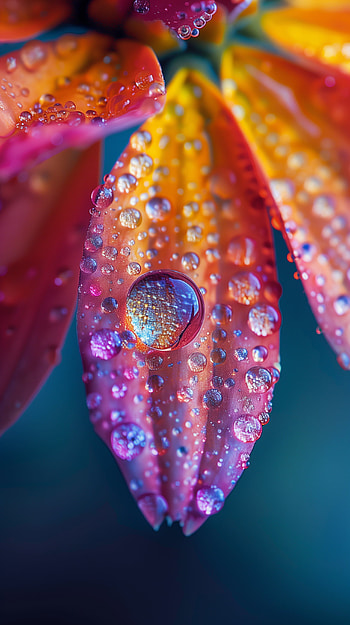 Dew-Kissed Petals , dew drop HD phone wallpaper