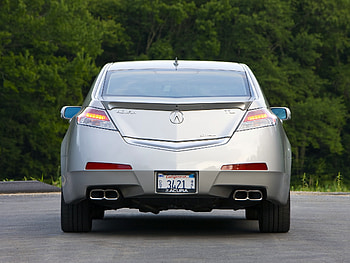 Auto, Trees, Acura, Cars, Back View, Rear View, Style, Akura, 2008, Tl, Silver Metallic HD wallpaper