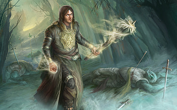 Magic Fight, magic, fight, cg, fantasy HD wallpaper