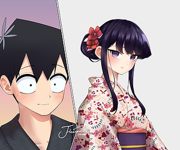 Tadano & Komi, Komi Shouko, Tadano Hitohito, Anime, Komi Can't Communicate HD wallpaper