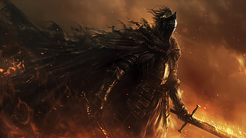 Dark Souls III: Knight in Flame -, video game, Dark Souls III, cape HD wallpaper