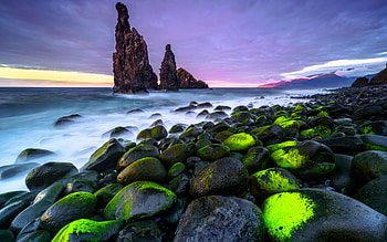 Rocky Coast, water, rocks, beach, coast HD wallpaper