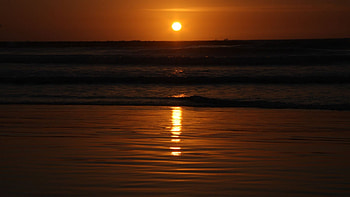 Sunset Beach, breathtaking, beautiful, orange, beach, reflection, red, sky, sunset, ocean, stunning HD wallpaper