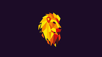 Lion abstract art, resolution, Creative expression, Visually captivating HD wallpaper