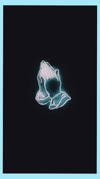 Pray, jesus, blue, black, turquoise, anime HD phone wallpaper