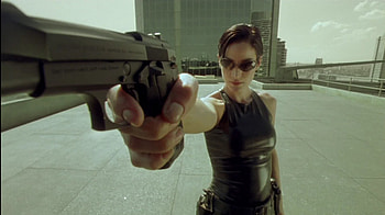 TRINITY, MOVIE, GUN, MATRIX HD wallpaper