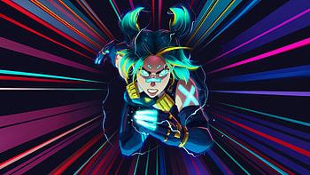 Neon Speed The Electrifying Hero, artist, artwork, art, digital-art, ai, artstation HD wallpaper