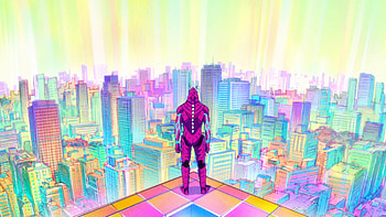 Kaiju No. 8 – Kafka Hibino's Neon Citystand, Anime, Kaiju No. 8, Kafka Hibino HD wallpaper