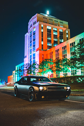 Cars, Building, Lights, Car, Side View HD phone wallpaper