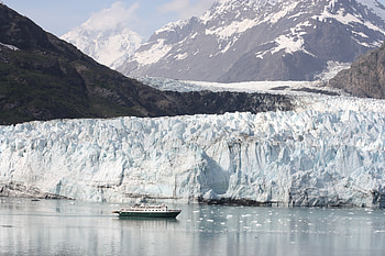 Nature, Glacier, Ship, Bay, Alaska HD wallpaper