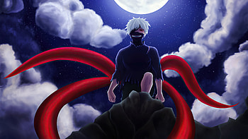 Tokyo Ghoul Night Moon , tokyo-ghoul, anime, artist, artwork, digital-art HD wallpaper