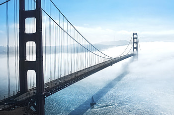 Bridge Over Water Body, bridge, nature HD wallpaper