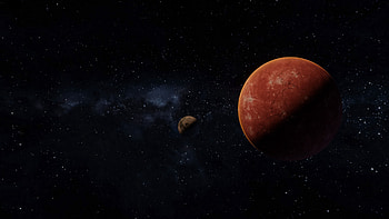 Universe, Stars, Planet, Satellite HD wallpaper