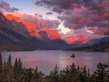 pretty lake, fun, cool, nature, forest, lake, mountain HD wallpaper
