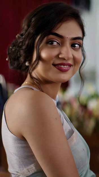 Nazariya Nizam, lip, makeover HD phone wallpaper