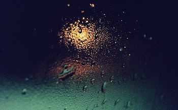 Night, Drops, Macro, Shine, Light, Glass HD wallpaper