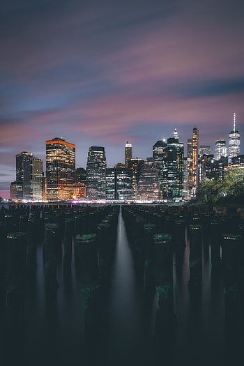 Cities, Architecture, Building, Lights, Night City, Skyscrapers HD phone wallpaper