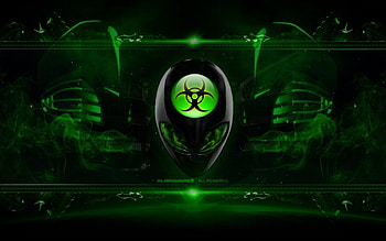 Alienware Background Radioactive Green HD wallpaper