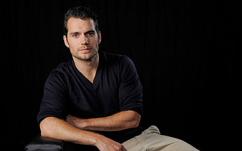 Henry Cavill, actor, black, man HD wallpaper