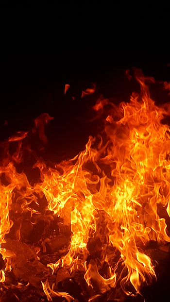Fire, heat, orange HD phone wallpaper