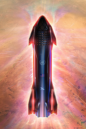 SpaceX Starship, Futuristic space travel, Cutting-edge technology, Interstellar adventure HD phone wallpaper