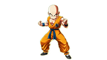 Bald, Krillin, Dragon Ball Fighterz, video game HD wallpaper