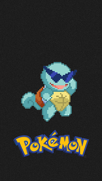 Squirtle facherito, art, pixel HD phone wallpaper