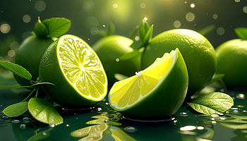 Vibrant Lime Delight - Ultra, lime, lemon, green, fruit HD wallpaper