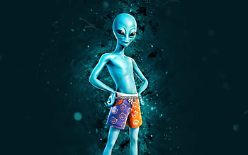 Meowscles Human Bill, , blue neon lights, Fortnite Battle Royale, Fortnite characters, Meowscles Human Bill Skin, Fortnite, Meowscles Human Bill Fortnite HD wallpaper