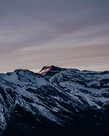 Nature, Sky, Mountains, Snow, Rocks, Snow Covered, Snowbound HD phone wallpaper