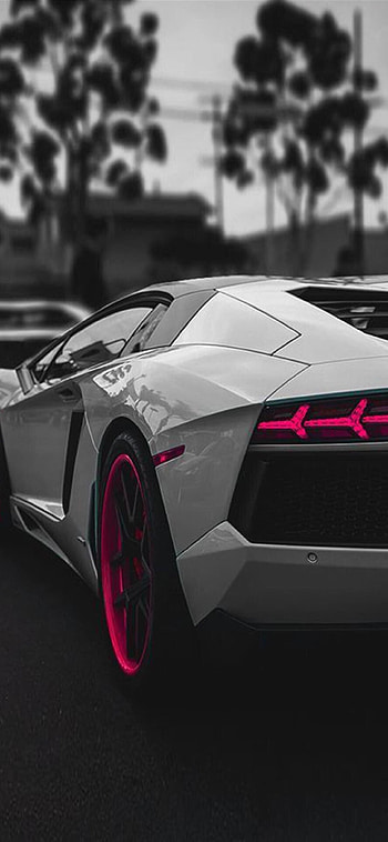 Lamborghini Avenatdor sportscar, Dark HD phone wallpaper