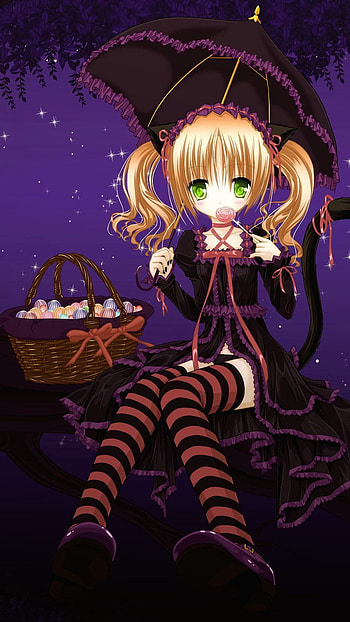Anime, halloween HD phone wallpaper