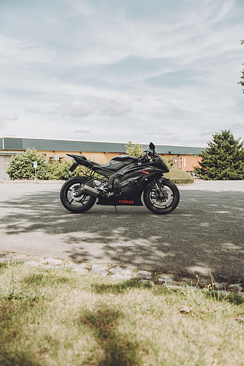 Motorcycles, Yamaha, Building, Side View, Motorcycle, Bike HD phone wallpaper
