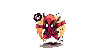 Deadpool Minimalist Art , deadpool, superheroes, minimalism, minimalist HD wallpaper