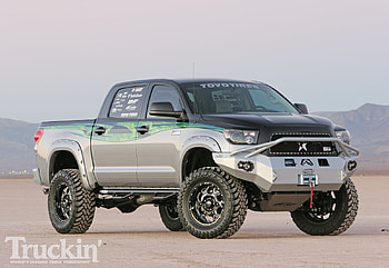Tundra_4WD, silver, lifted, black, truck HD wallpaper