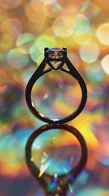 Sparkling Diamond Ring - Now!, ring, diamond ring, jewelry, diamond, colorful HD phone wallpaper