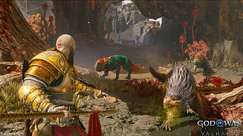 God of War: Ragnarök - Epic Norse Adventure Scene, God of War: Ragnarök, video game HD wallpaper