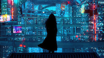 Scifi Girl Cyber Dreams, anime-girl, anime, scifi, artist, artwork, digital-art HD wallpaper