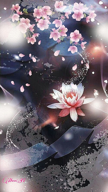 Lotus, art, japanese, petal, asian HD phone wallpaper