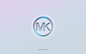 Michael Kors logo, cut out 3d text, white background, Michael Kors 3d logo, Michael Kors emblem, Michael Kors, embossed logo, Michael Kors 3d emblem HD wallpaper