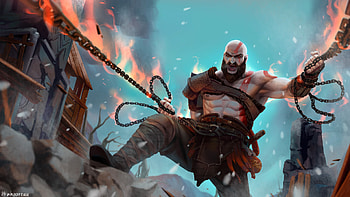 Kratos In God Of War Artwork, kratos, god-of-war, artwork, games, artist, artstation HD wallpaper