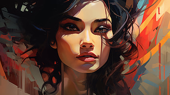 Contemporary Woman Art, woman, Modern HD wallpaper