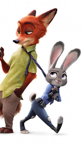 zootopia, disney, nick wilde, judy hopps HD phone wallpaper